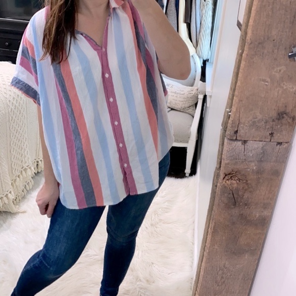 TIME & TRU striped top size XLarge